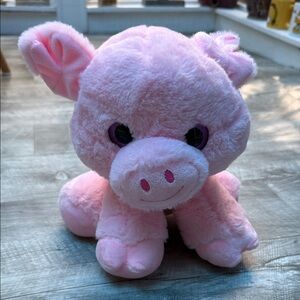 Toy Factory Adorable Pink Plush Pig Toy